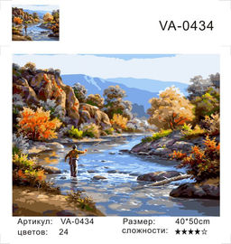 Картина по номерам на холсте и подрамнике 40х50 см