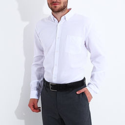 Ремень мужской, ширина 4 см, винт, пряжка металл, цвет чёрный - Simaland фото 3