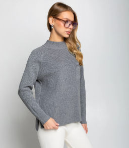 Джемпер #КТ8210, серый