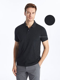 Polo Yaka K?sa Kollu Pike Erkek Dokulu Ti??rt