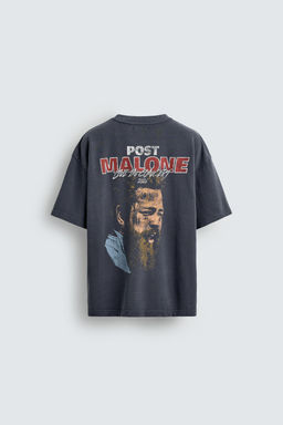 WASHED POST MALONE GRAPHIC SWEATSHIRT - Zara фото 16