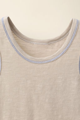 CAMISETA PESPUNTES CREATED BY CARAMEL LONDON X ZARA / Beige