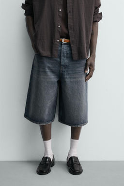 BERMUDA DENIM BAGGY FIT / Azul