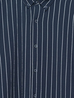 Slim Fit Uzun Kollu ?izgili Erkek G?mlek