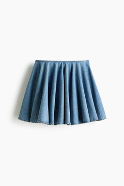 Falda denim con vuelo