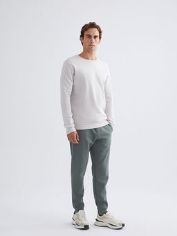 Bisiklet Yaka Erkek Sweatshirt