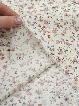 Штапель Бетти цв.кремовый, ш.1.45м, вискоза-100%, 100гр/м.кв - Купава фото 4