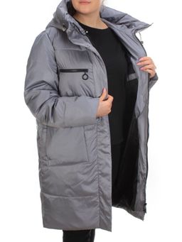 S21122 GRAY Куртка зимняя женская облегченная Y SILK TREE - Fashion фото 6