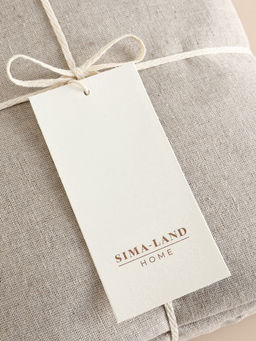 Простыня SL Home Linen collection 235*240 см , цв.бежевый, лён30%/хлопок70% - Sima-land home фото 6