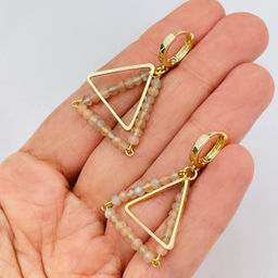 Серьги из Лунного камня