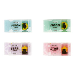 Цена за 2 шт. Ластик MESHU "Universe" (MS_65659) ПВХ, 61*26*14мм, ассорти