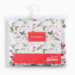 Скатерть Доляна Хвойный узор 145*260 см, 100% п/э  фото 8
