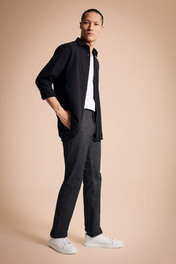 Прямые брюки стандартного кроя - Defacto фото 4