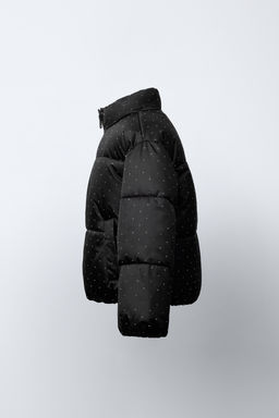 RHINESTONE-DETAIL PUFFER JACKET - Zara фото 3