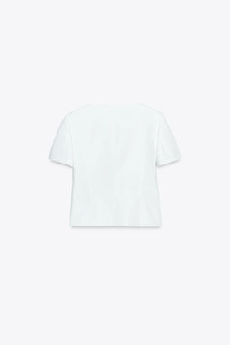 SQUARE NECK SHORT SLEEVE BLAZER - Zara фото 11