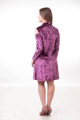 Платье Бархат бордо - Марлен фото 3