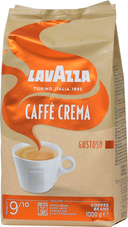 LAVAZZA. Caffe Crema Gustoso (зерновой) 1 кг. мягкая упаковка
