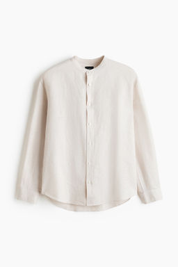 Camisa en mezcla de lino Relaxed Fit