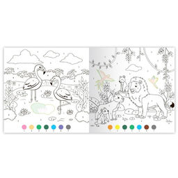 Раскраска по номерам с наклейками Дикие животные, 16 стр. - Буква-ленд фото 3