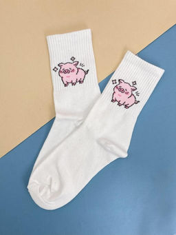 Носки Pig shining, цвет белый, мужские/женские р. 35-40