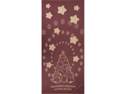 6с102.411ж1 Котоёлочка (слива1) Полотенце махровое 67х150см