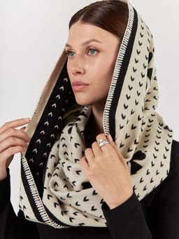 в СОСТАВЕ ШЕРСТЬ и КАШЕМИР Большой, мягкий, теплый однотонный двусторонний палантин. - Tantino фото 6