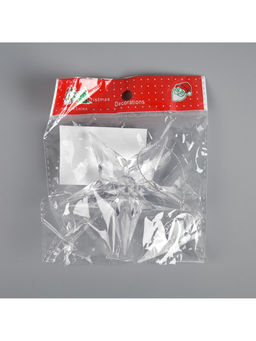 Цена за 2 шт. Ёлочная игрушка «Звезда», 8.5×8.5×2.8 см, 1 LED, от батареек, свечение мульти (RGB)