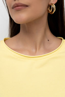 футболка из лёгкого хлопкового футера - Solo mio фото 5