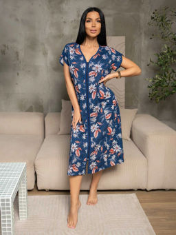 Халат женский, цвет фиолетовый