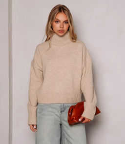 Свитер #ОКТ125001, бежевый