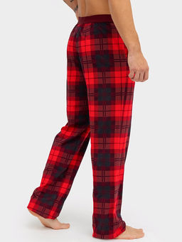 Брюки мужские домашние в красную клетку - Mark formelle фото 3