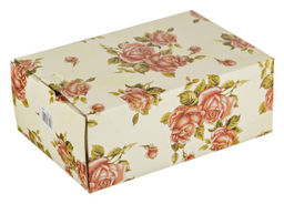 БЛЮДО НА МЕТАЛЛ.ПОДСТАВКЕ КОРЕЙСКАЯ РОЗА 29*17 СМ. ВЫСОТА=8 СМ. - Lefard фото 2