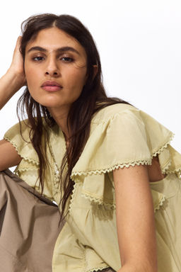 Blusa con inserciones de encaje - H&m фото 4