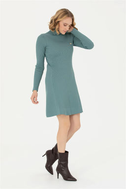 Женское мятное трикотажное платье Неожиданная скидка в корзине - U.s. polo assn фото 4