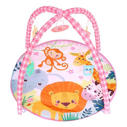 Музыкальный развивающий коврик с пианино, русская озвучка, свет, цвет розовый - Zabiaka фото 7