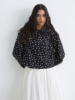 Puantiyeli Poplin Kad?n G?mlek