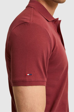 Erkek Slim Fit Polo Yaka Vi_ne Basic Ti__rt