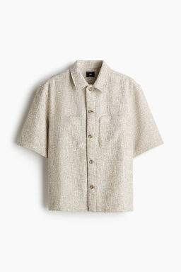 Camisa de tweed Regular Fit