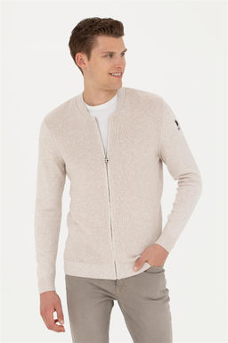 Мужской базовый трикотажный кардиган Stone Melange