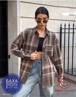 Женская рубашка в клетку - Bruno фото 2