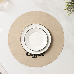 Набор салфеток сервировочных Доляна Coffee, 4 шт, d=37 см, цвет бежевый  фото 9