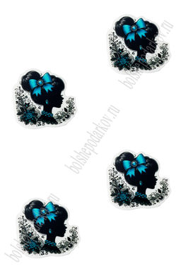 Кабошон-вырубка "Ученица" 3,5*3,3 см (10 шт ) SF-7342, №21