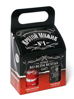 Подарочный набор Крутой мужик: чай 50 г, кофе 100 г - Фабрика счастья фото 6