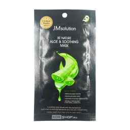 Тканевая маска с экстрактом алоэ Be Nature Aloe & Soothing Mask JMsolution, Корея, 24 мл Акция