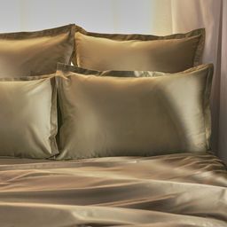 Простыня на резинке 1.5-спальная SL Home Олива, 140200+30 см, оливковая, сатин - Sima-land home фото 5