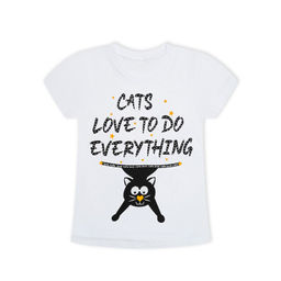 Футболка Подростковая Шалунья Белый - Ronda фото 3