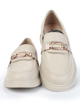 01-PDS133-3 BEIGE Ботинки демисезонные женские (натуральная кожа) - Фабричный китай фото 7