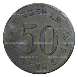 Монета 50 пфеннигов 1919 года Германия Нотгельд Биер