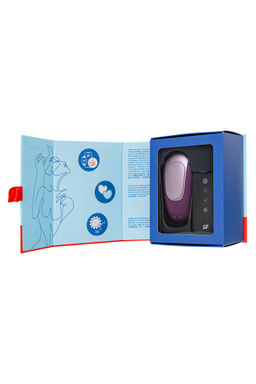 Многофункциональный стимулятор для пар Satisfyer Partner Double Fun, силикон, фиолетовый, 9 см  фото 15