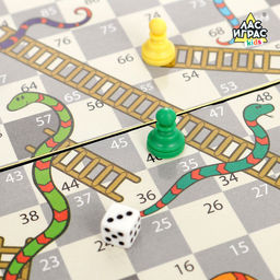 Настольная игра-бродилка Змейка, пластиковое поле - Лас играс kids фото 2
